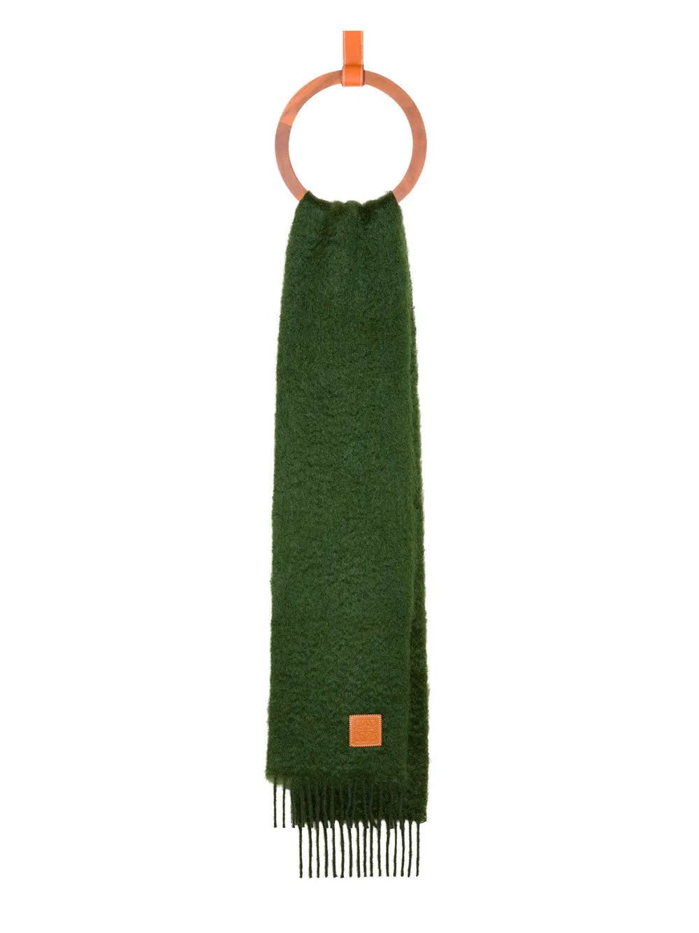 Mohair and wool scarf