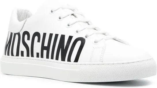 Moschino logo-print sneakers White