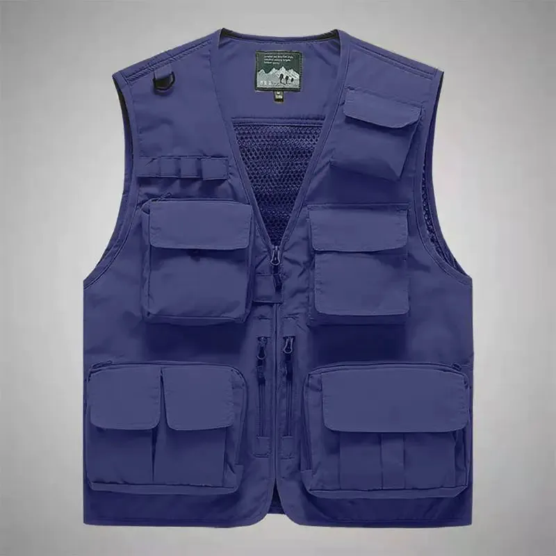 Multi-Pocket Thin Cargo Vest