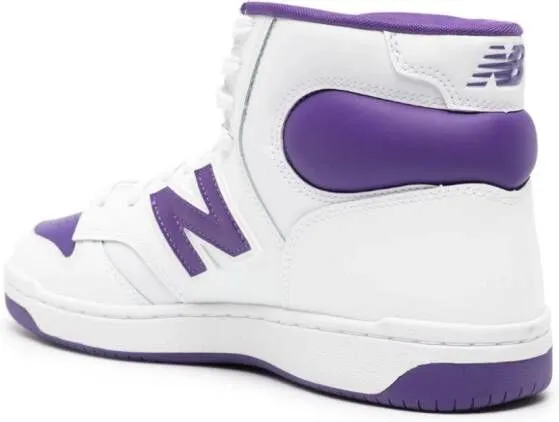 New Balance 480 leather high-top sneakers White