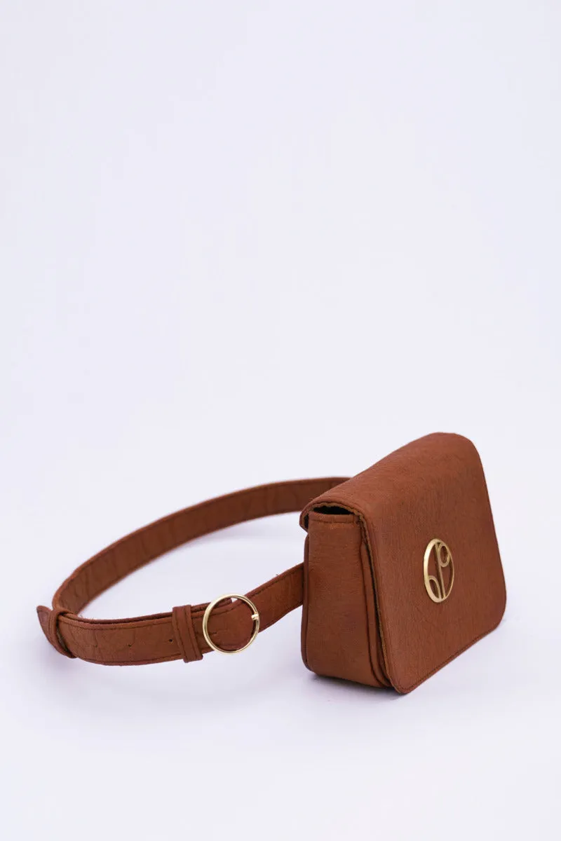 New York JFK - Piatex Belt Bag - Mocha