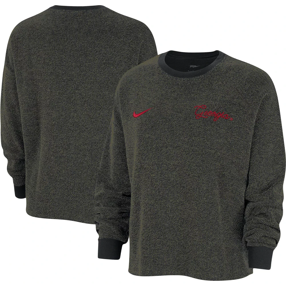 Nike Georgia Bulldogs Yoga Script Pullover Sweatshirt