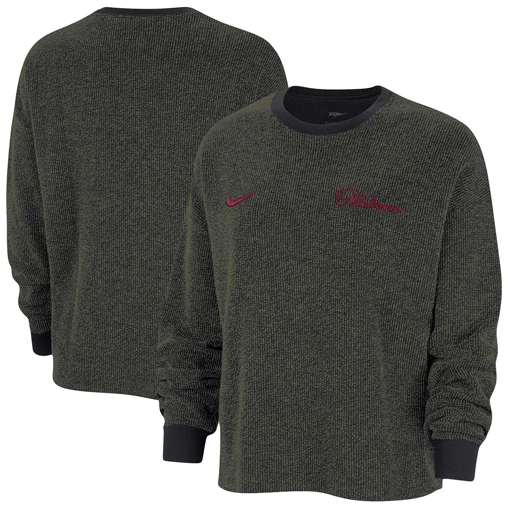 Nike Oklahoma Sooners Yoga Script Pullover Sweatshirt