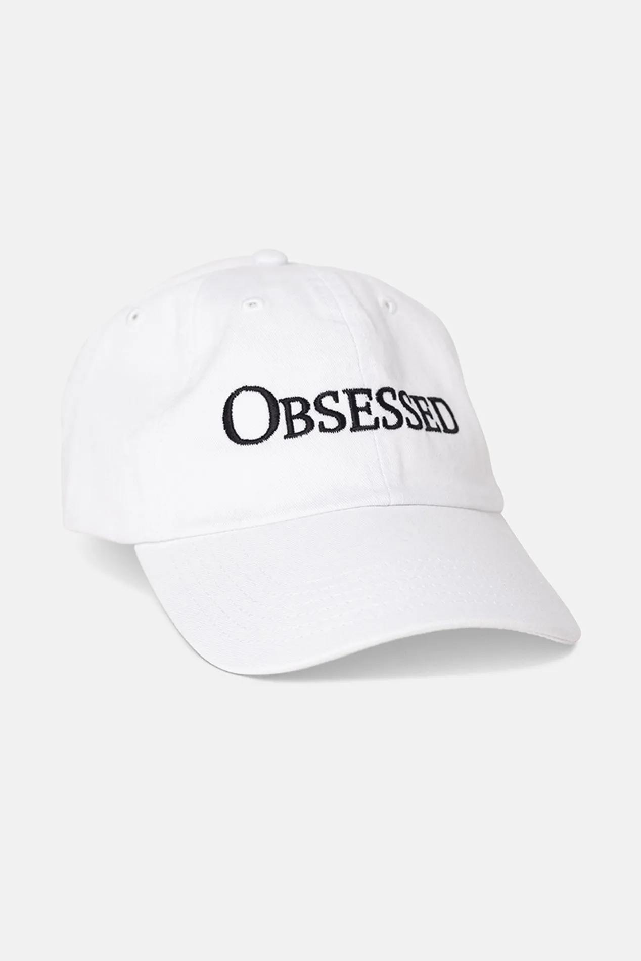 Obsessed Dad Cap White