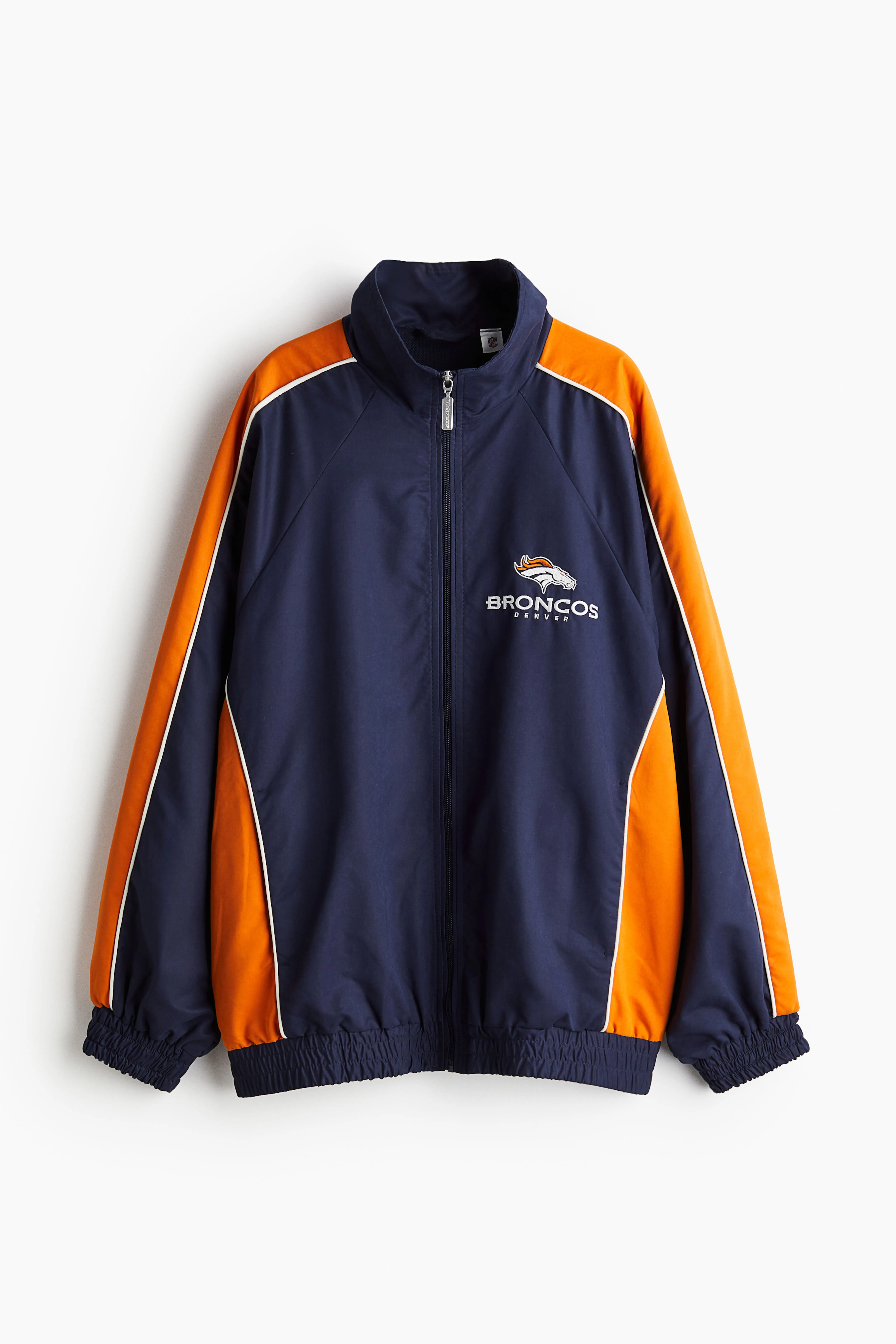 Oversized track jacket - Long sleeve - Regular length - Navy blue/NFL - Ladies | H&M GB