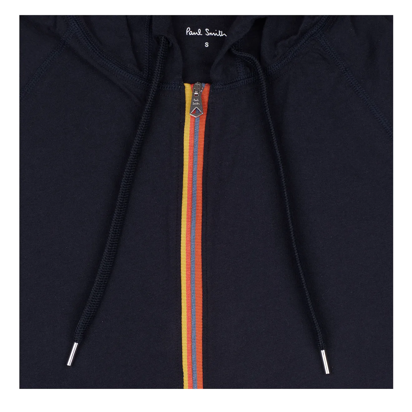 Paul Smith Hoodie Zip Tape Inky Blue