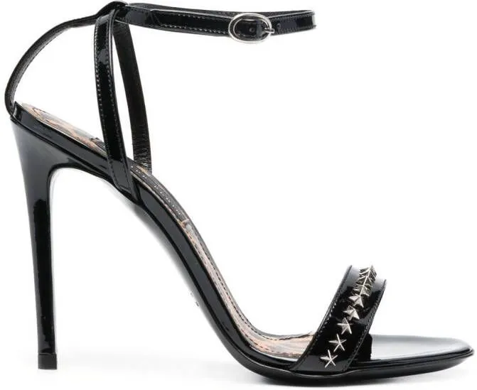 Philipp Plein 100mm star-stud sandals Black