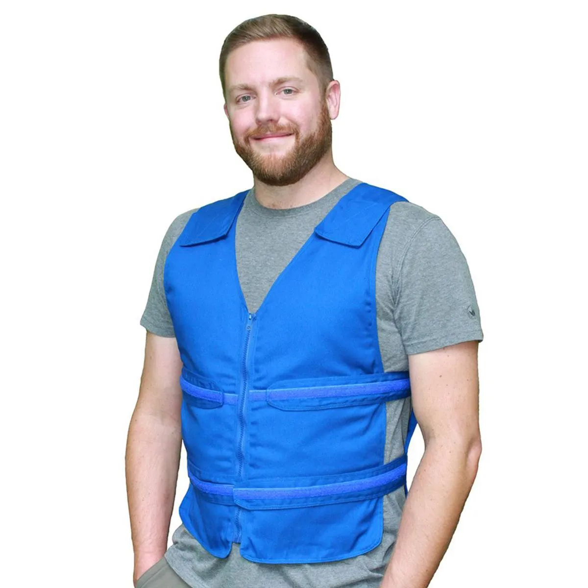 Polar Products Cool58 Phase Change Adjustable Front Zipper Cooling Vest for Size S/M