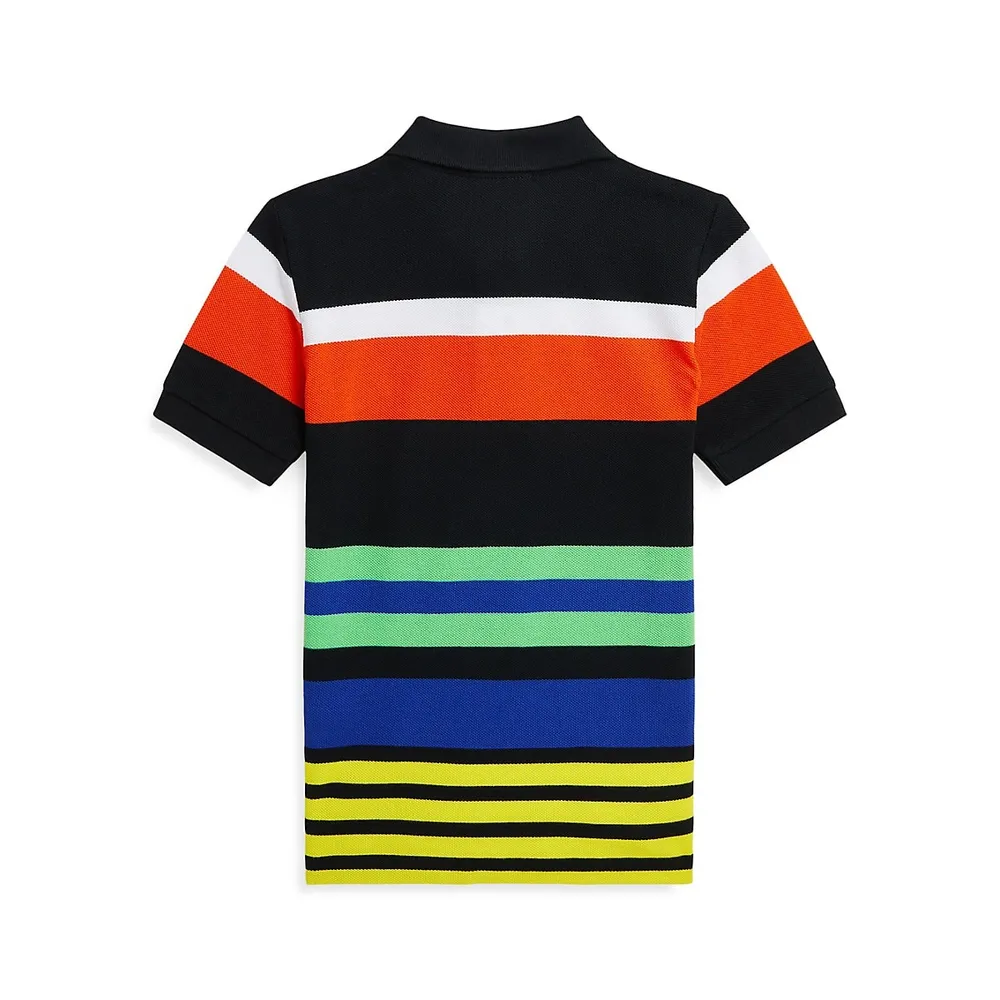 Polo Ralph Lauren Little Boy's Striped Mesh Polo Shirt