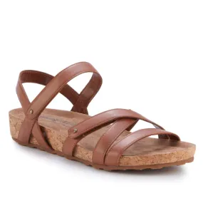 Pool Sandal: Luggage Leather I Walking Cradle