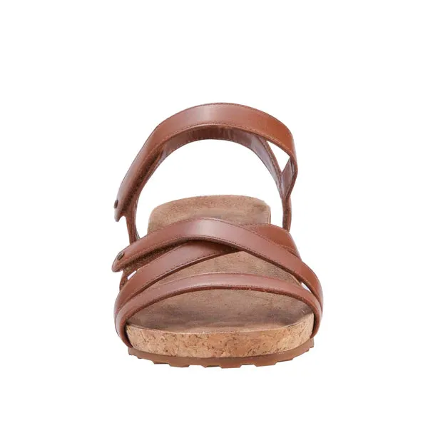 Pool Sandal: Luggage Leather I Walking Cradle