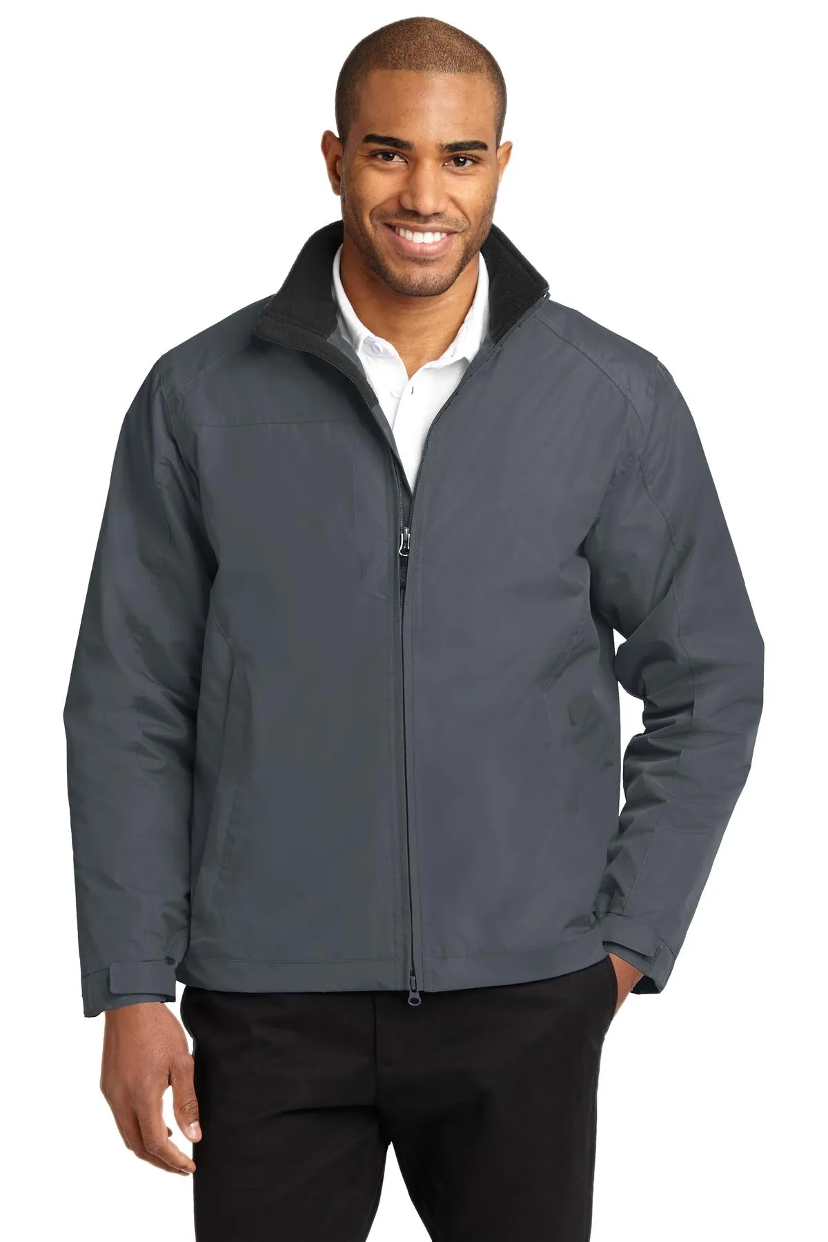 Port Authority Challenger II Jacket J354 Steel Grey/True Black