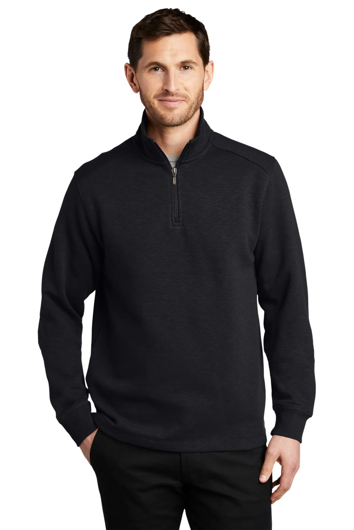 Port Authority F295    Slub Fleece 1/4-Zip Pullover SKU: F295