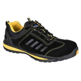 Portwest FW34 Steelite Lusum Safety Trainers S1P HRO (Black)