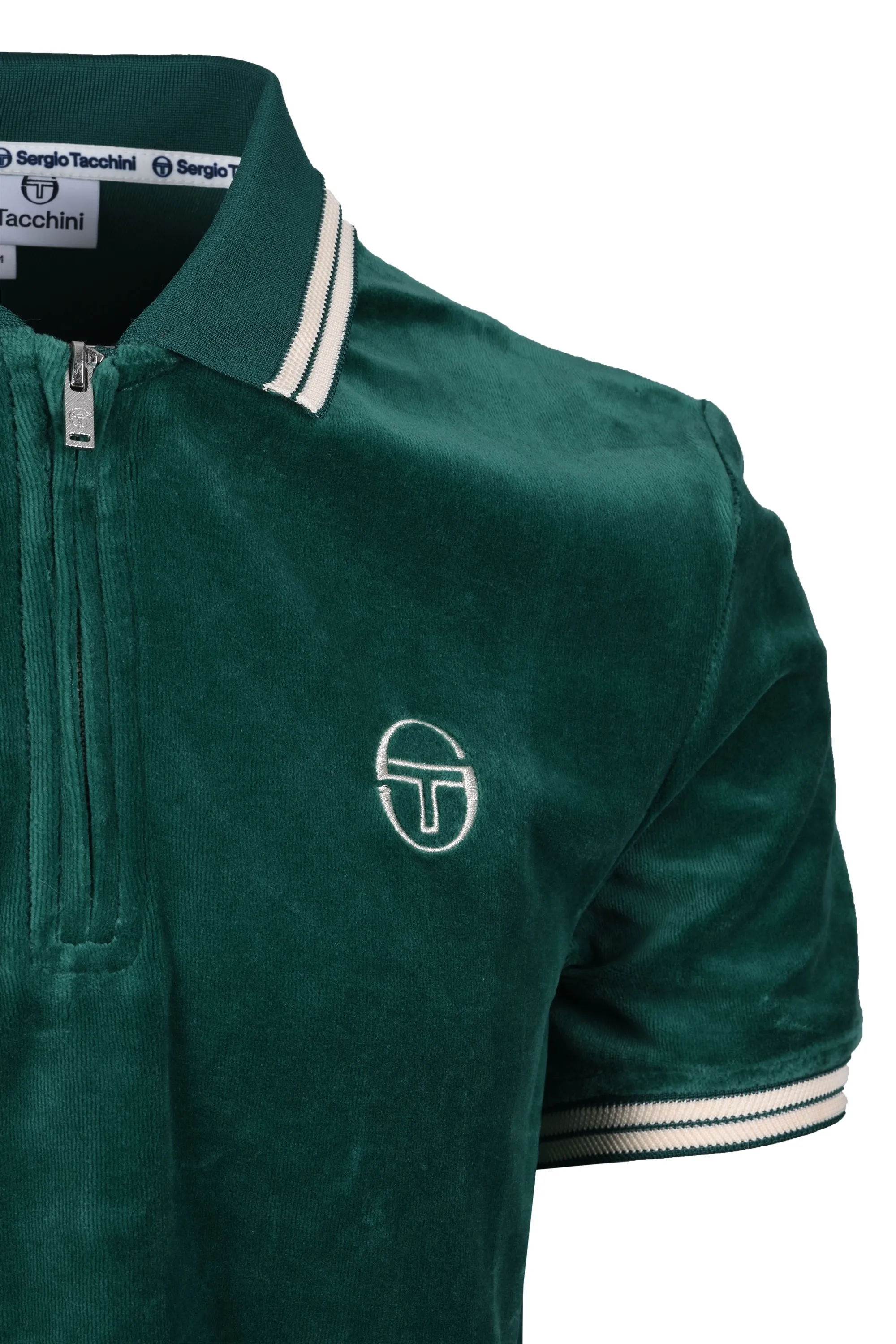 Primo Velour Polo Shirt Evergreen