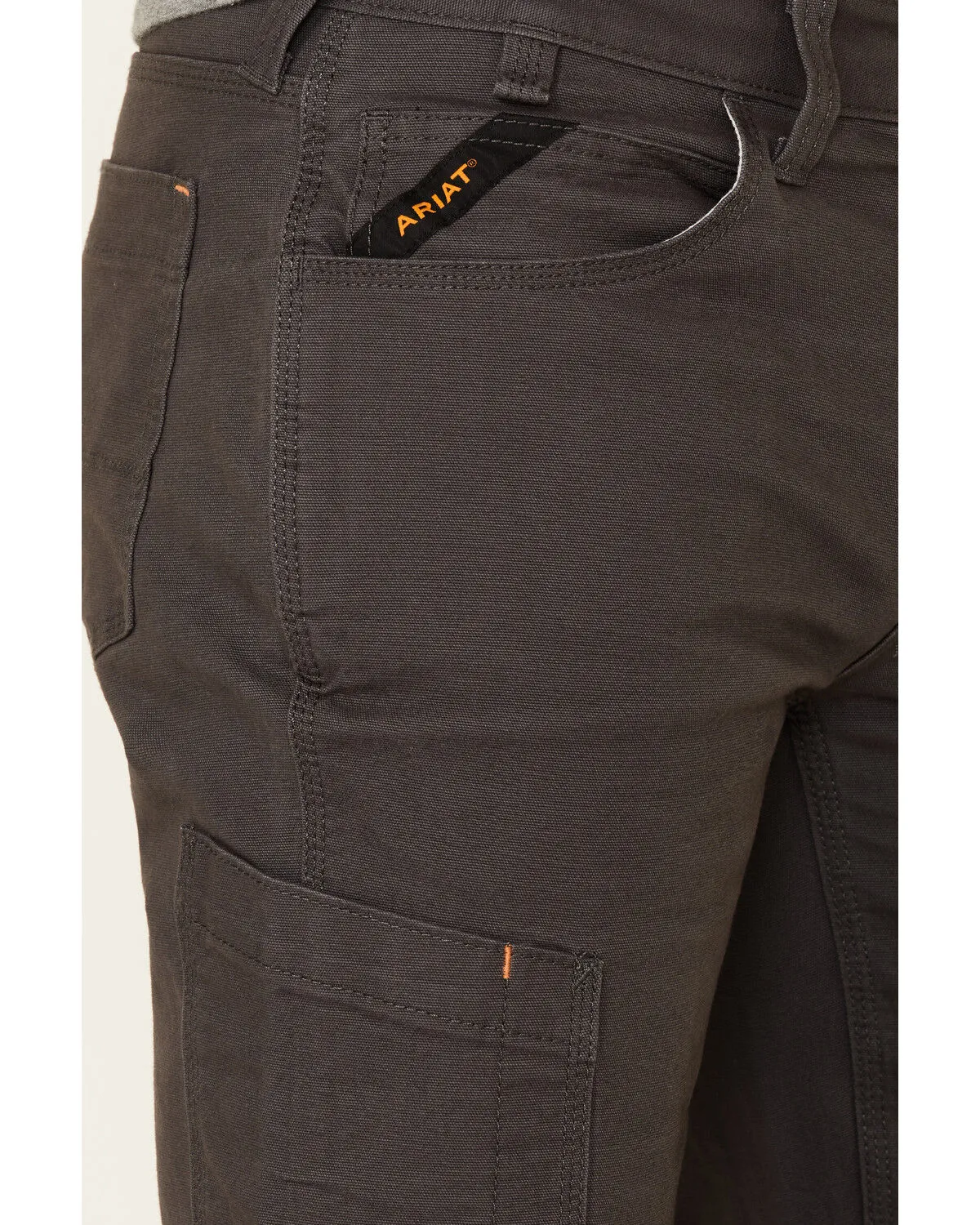 Product Name:  Ariat Men's Gray Rebar M7 Durastretch Made Tough Double Front Straight Leg Work Pants