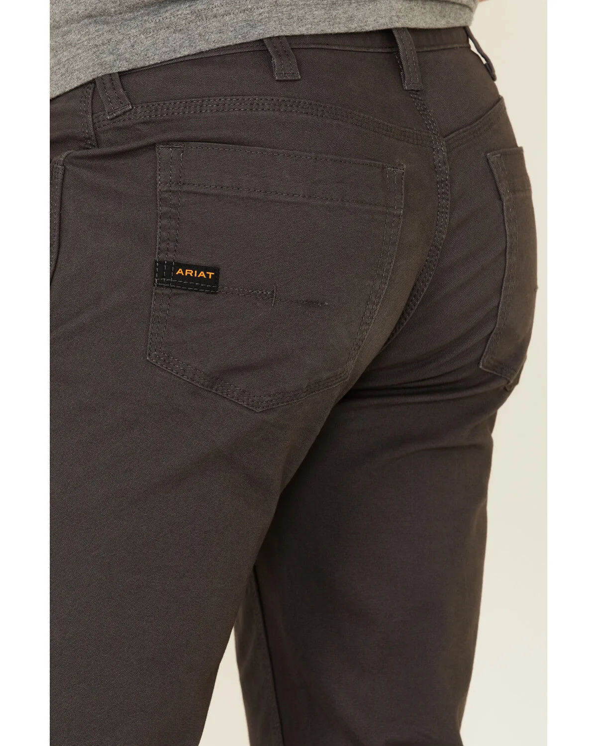 Product Name:  Ariat Men's Gray Rebar M7 Durastretch Made Tough Double Front Straight Leg Work Pants