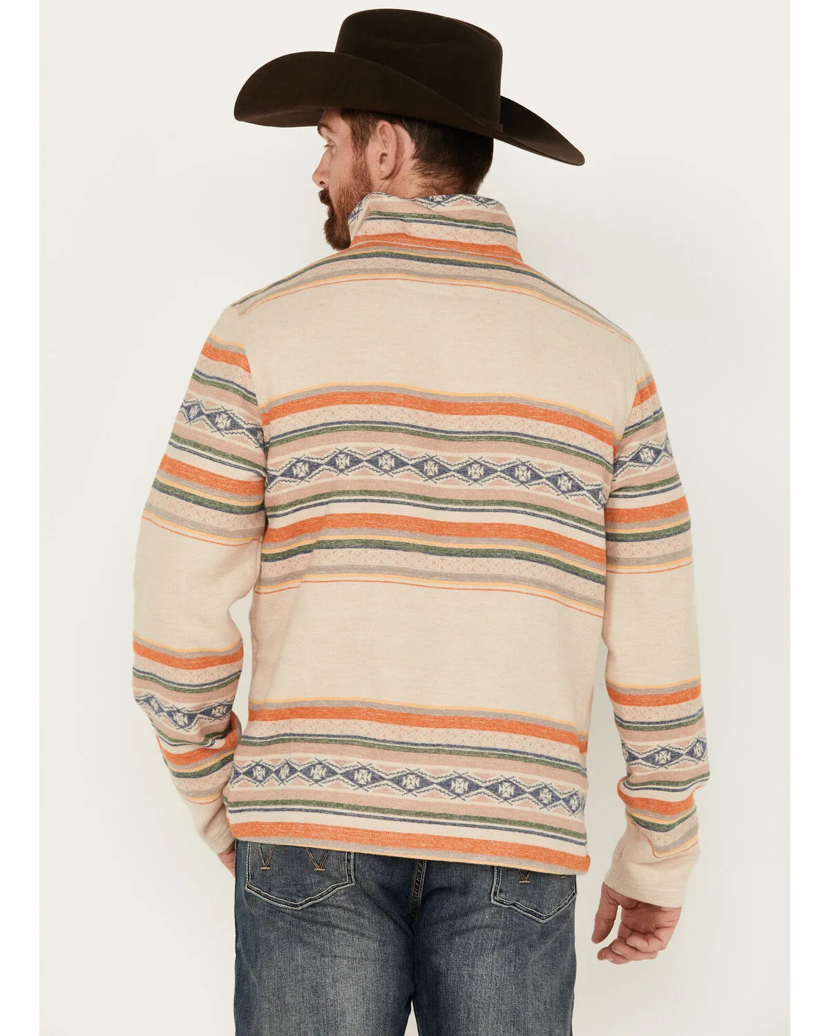 Product Name:  Rock & Roll Denim Men's Southwestern Striped Pullover