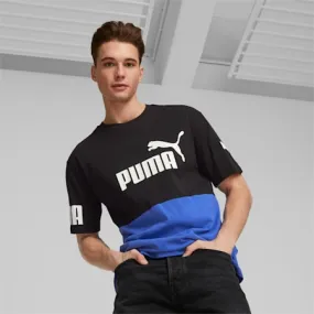 PUMA POWER Men's Colourblock Tee | Royal Sapphire | PUMA SHOP ALL PUMA | PUMA 