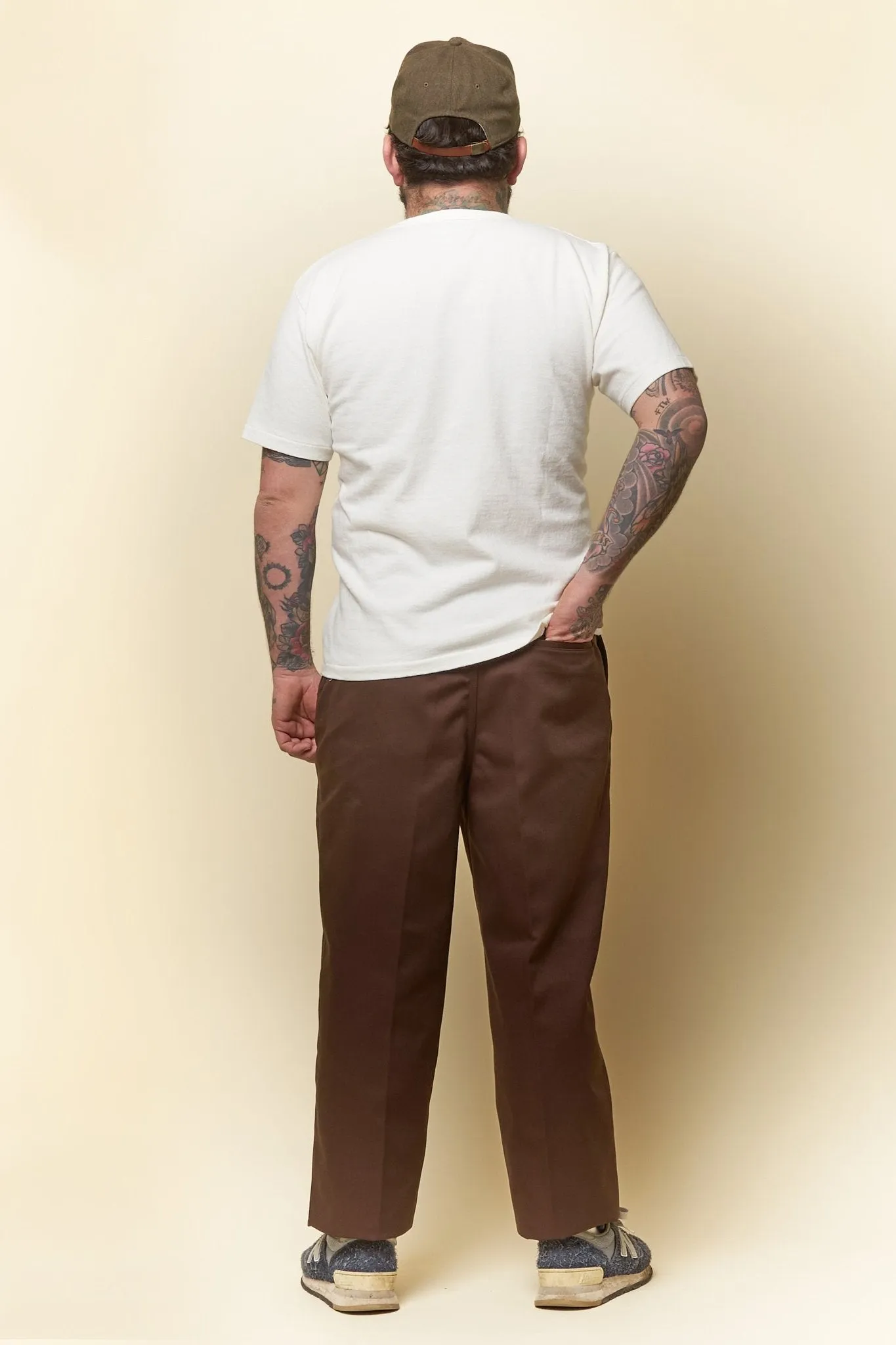 Radiall Motown Wide Tapered Fit Work Pants - Brown