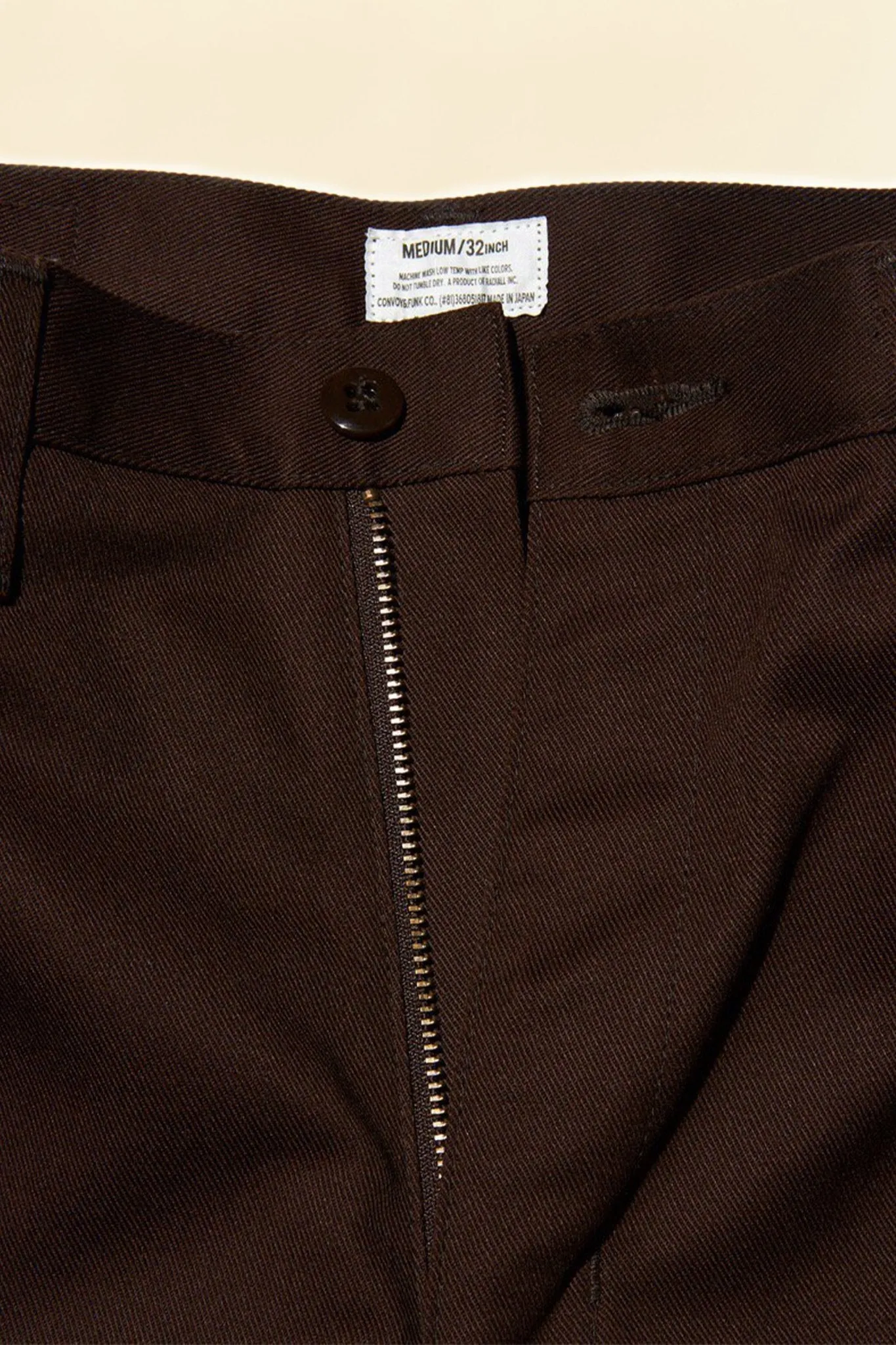 Radiall Motown Wide Tapered Fit Work Pants - Brown