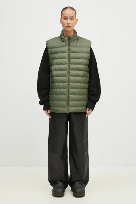 Rains vest Trekker Vest green color