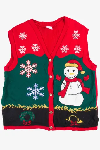 Red Ugly Christmas Vest 50974