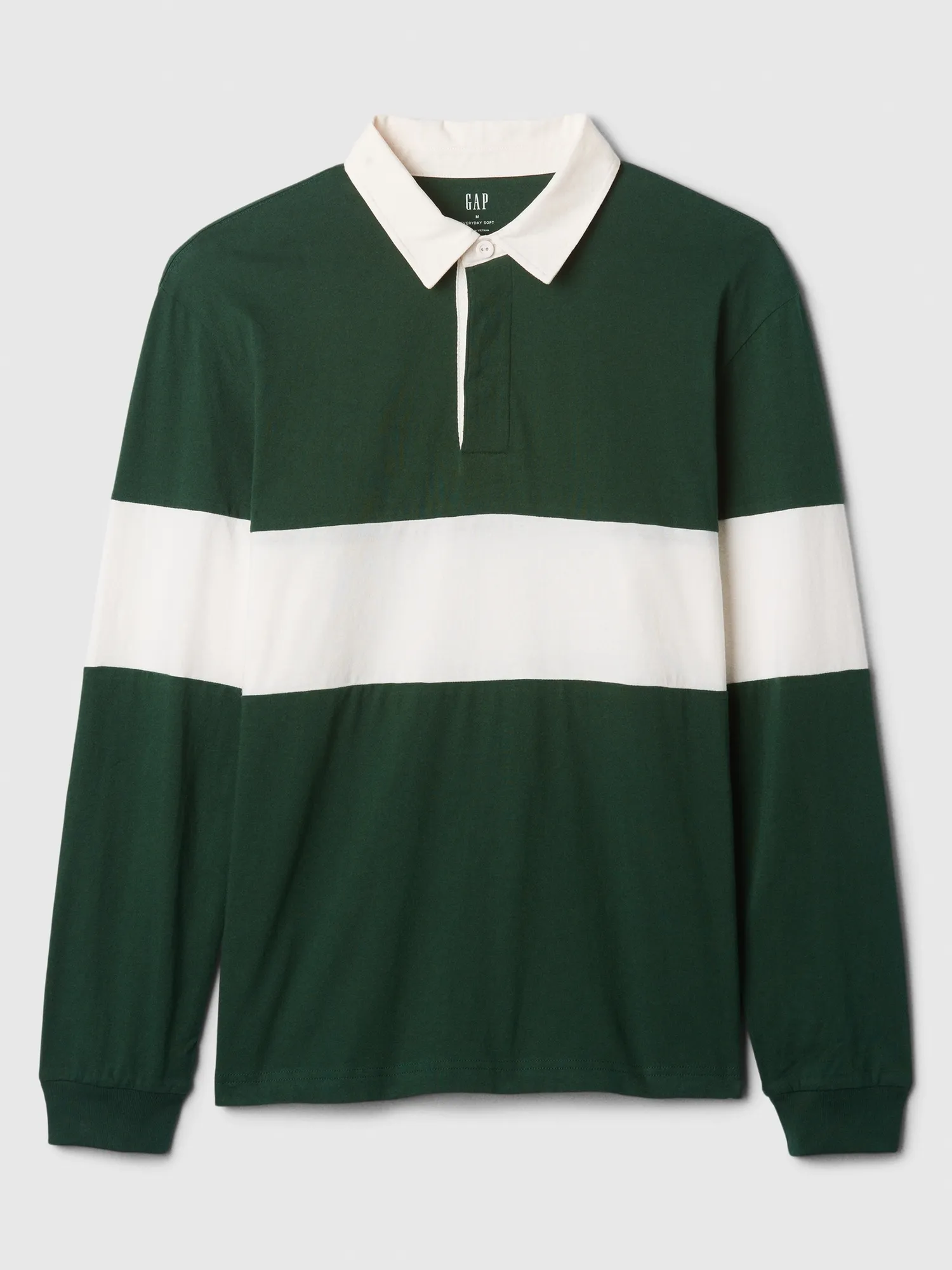 Relaxed Colorblock Rugby Polo Shirt