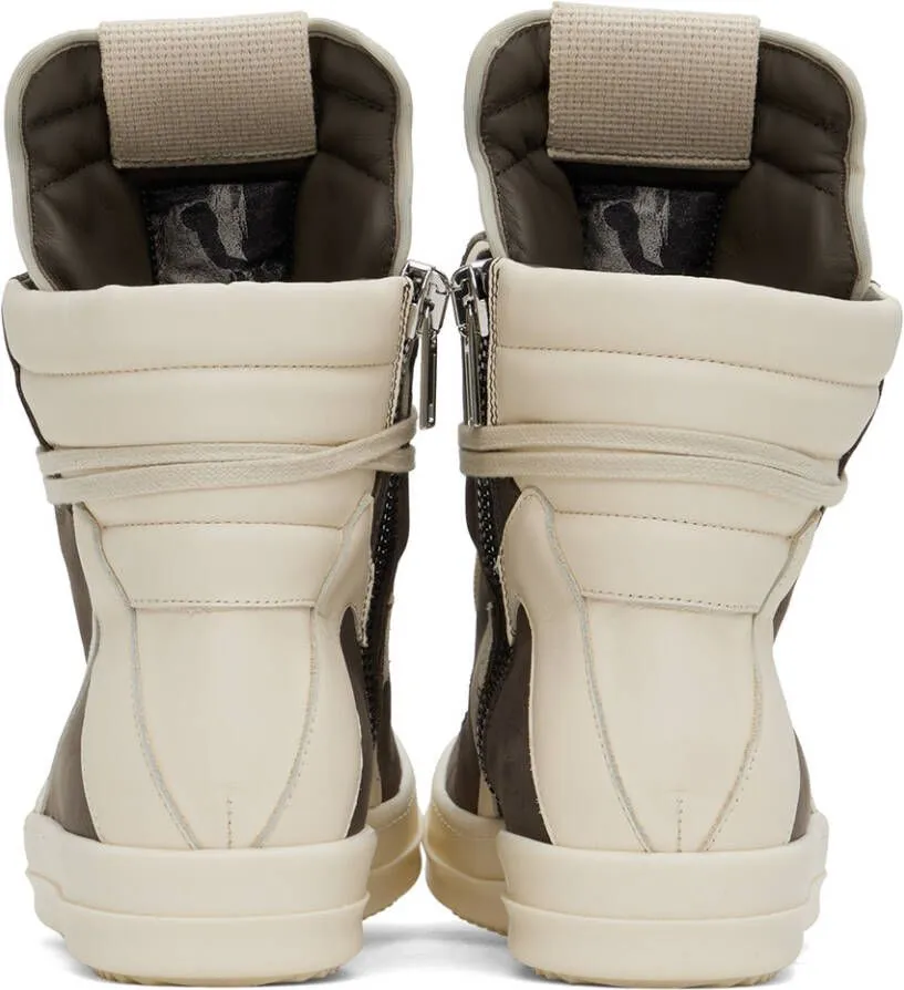 Rick Owens Gray Geobasket Sneakers