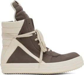 Rick Owens Gray Geobasket Sneakers