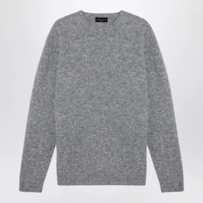 Roberto Collina    Roberto Collina Grey Cashmere Crew Neck Pullover