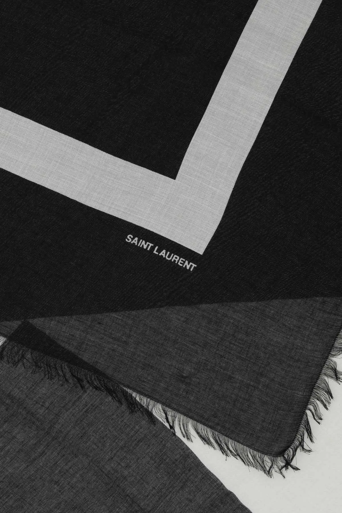 Saint Laurent Printed Modal Blend Scarf