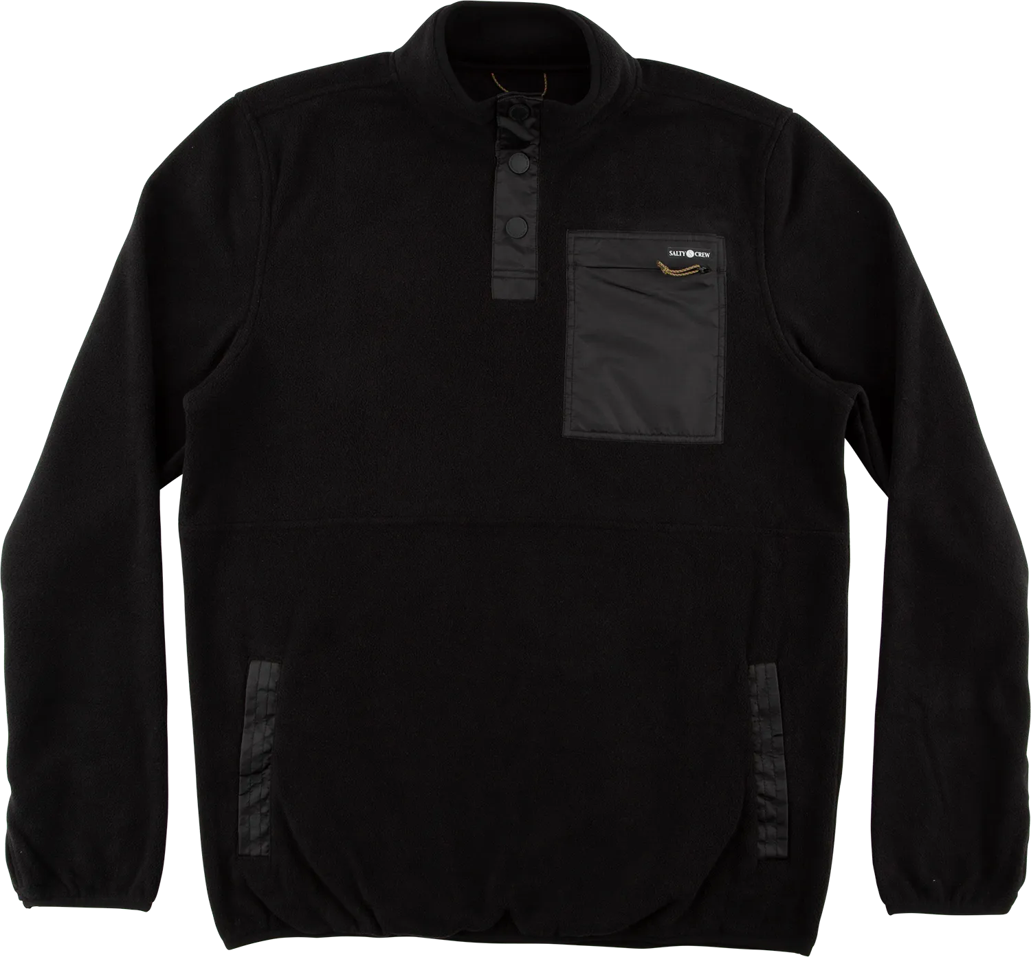 Salty Crew Men's Edgewater Pullover Fleece Black | Buy Salty Crew Men's Edgewater Pullover Fleece Black here | Outnort