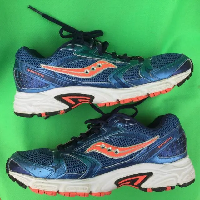 SAUCONY DASIS2 women's running walking mesh blue leather...