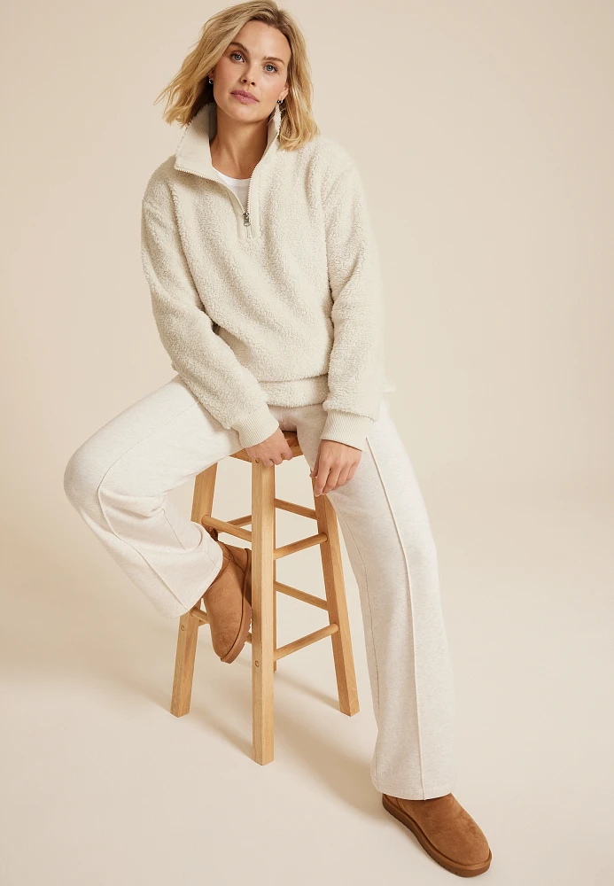 Sherpa Pullover Sweatshirt