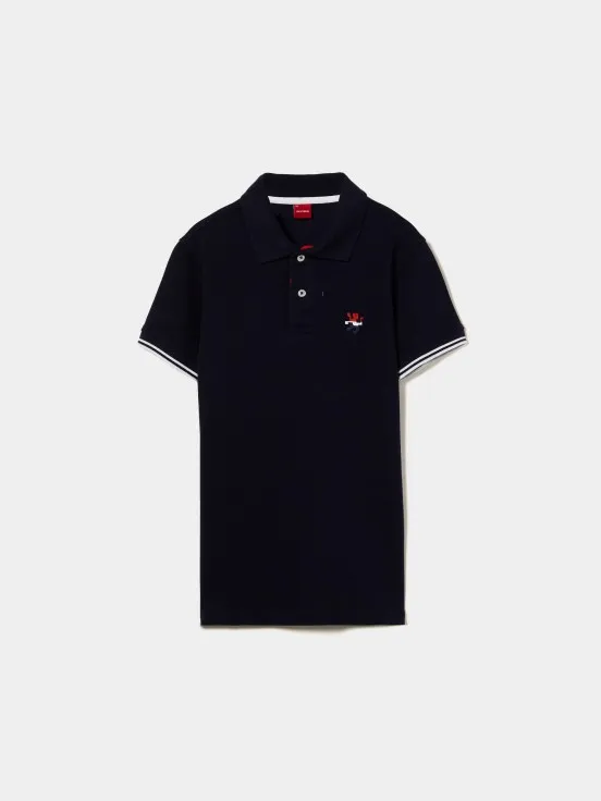 Short sleeve cotton polo