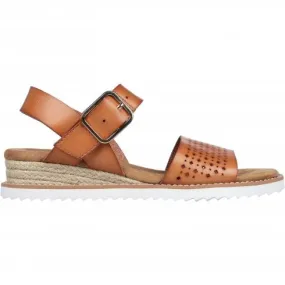 Skechers BOBS Desert Kiss - Sunny Flair | Luggage Brown | Womens Wedge Sandals