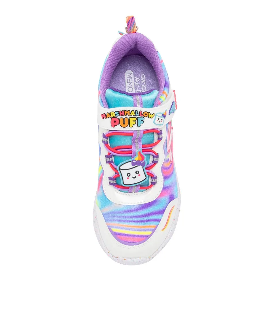 SKECHERS Jumpsters Jnr White Multi Sneakers