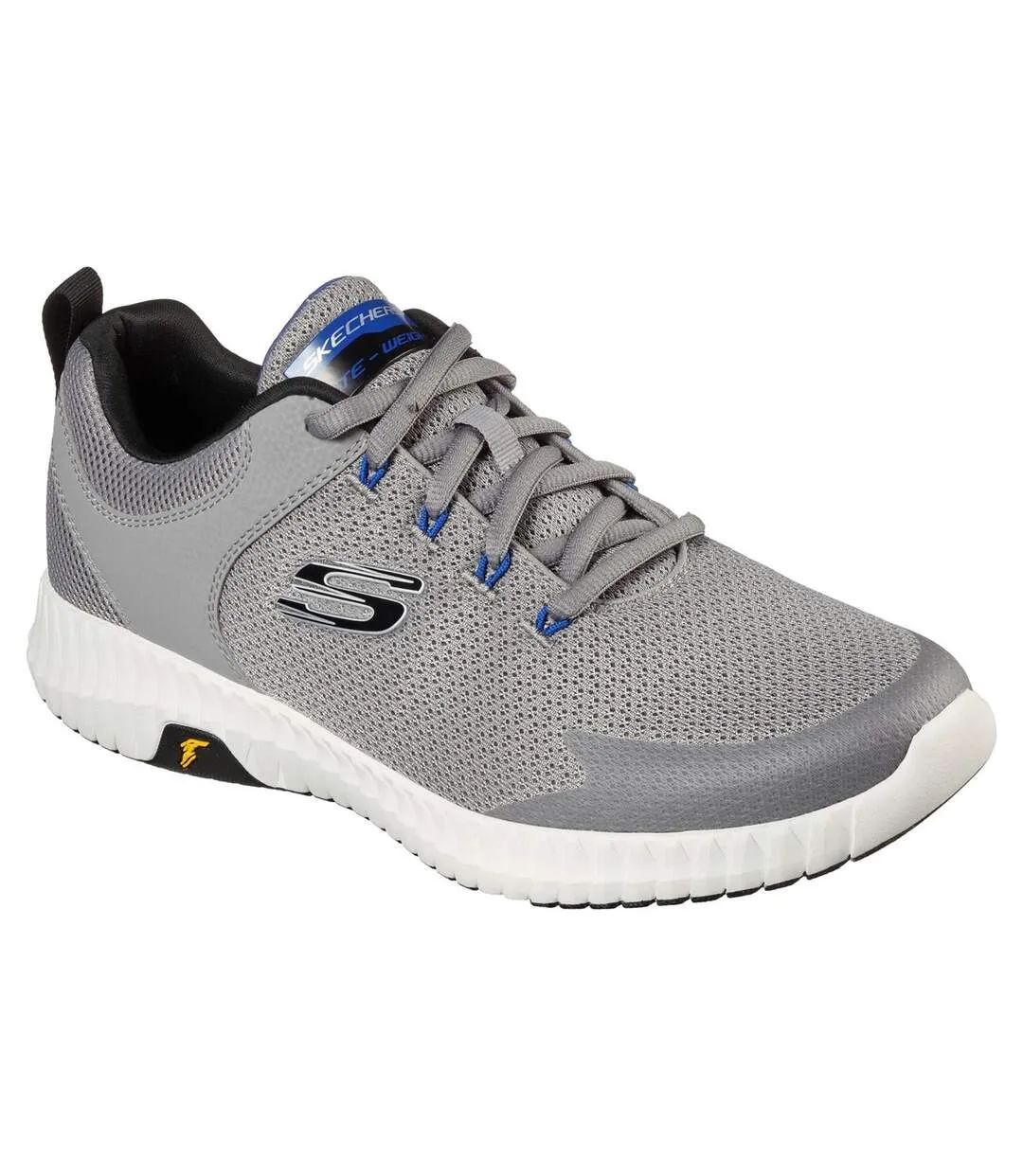 Skechers Mens Elite Flex Prime Sneakers (Light Grey/Black) - UTFS8482