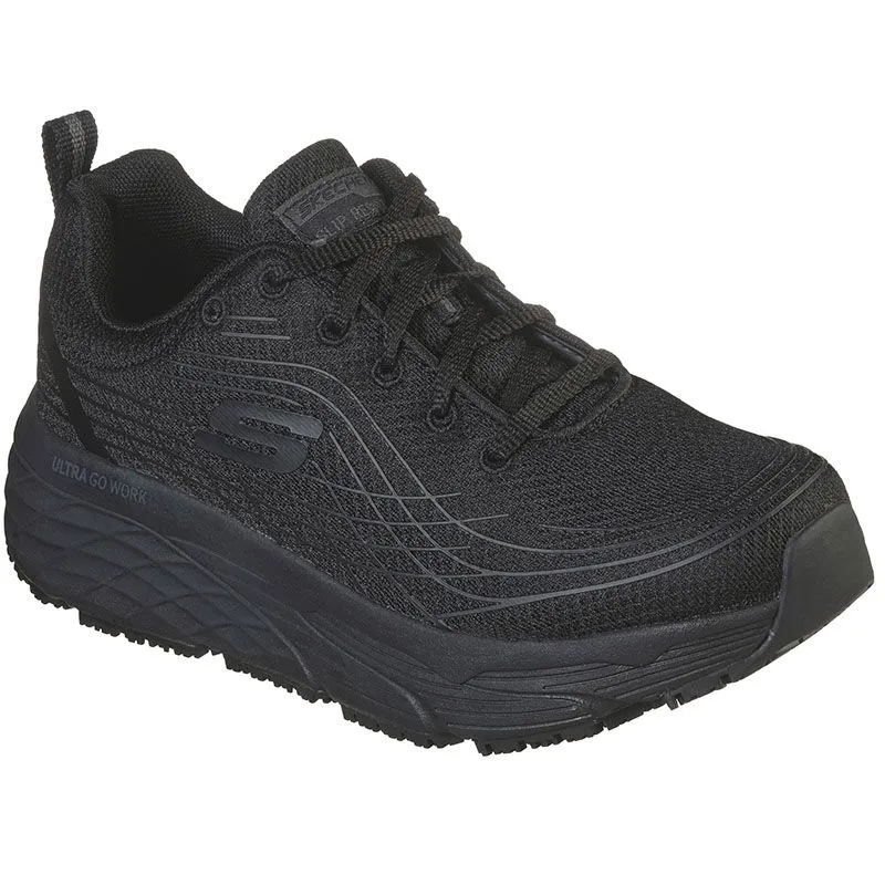 Skechers Women's Work: Max Cushioning Elite SR Trainers Black / Black - SS24