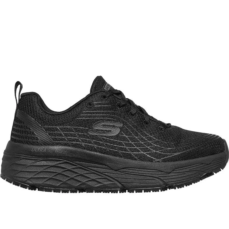 Skechers Women's Work: Max Cushioning Elite SR Trainers Black / Black - SS24