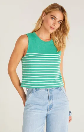 Sloan Stripe Tank - Succulent