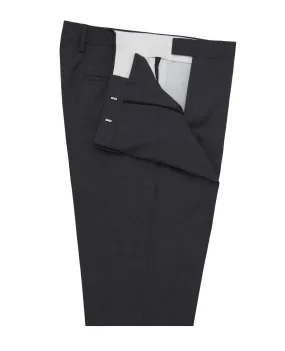 Spitalfields Slim Fit Charcoal Sharkskin Trousers