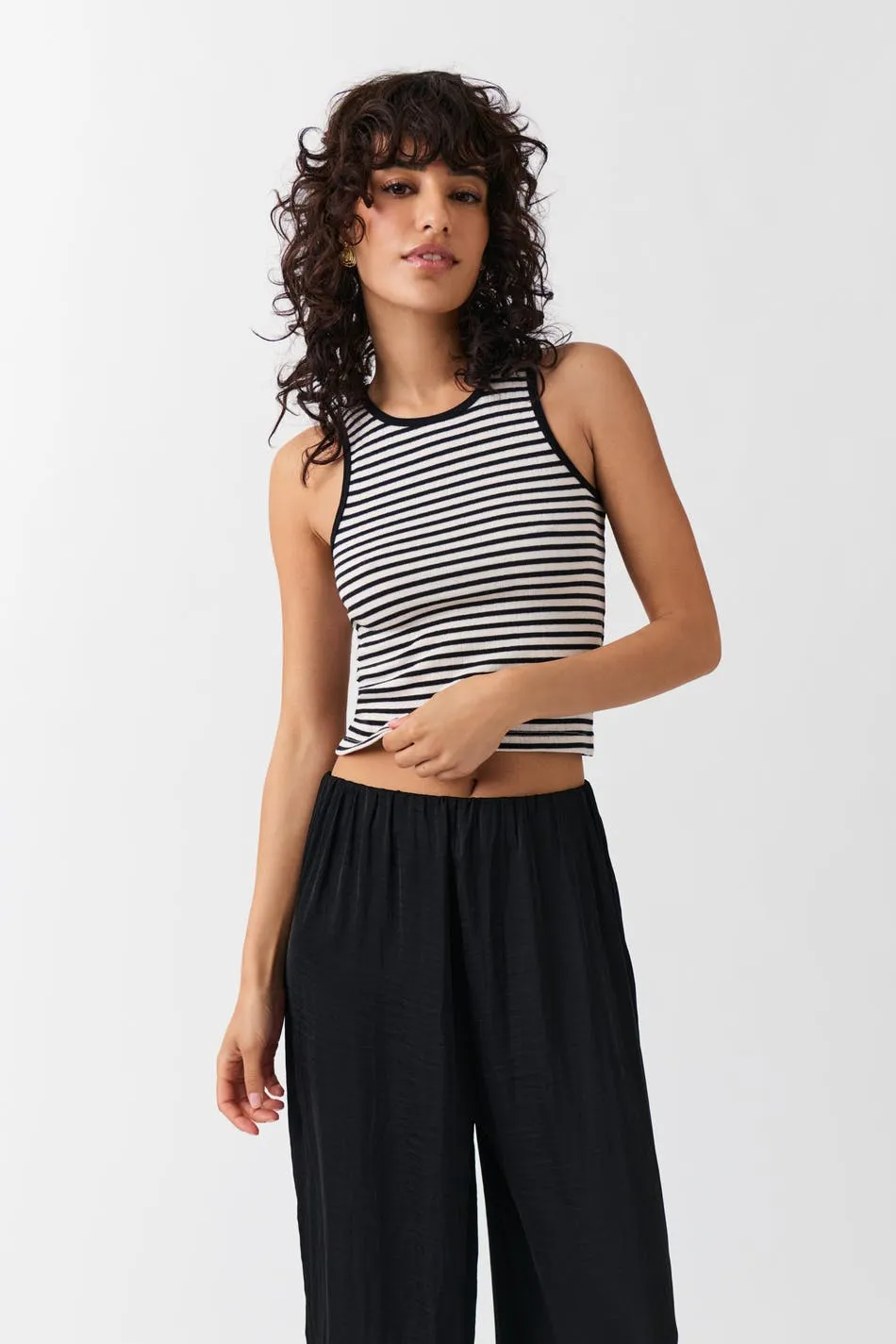 Striped soft tank