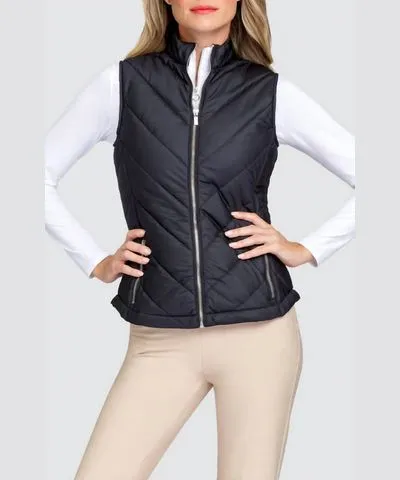 Tail Sonny Quilted Vest In Black