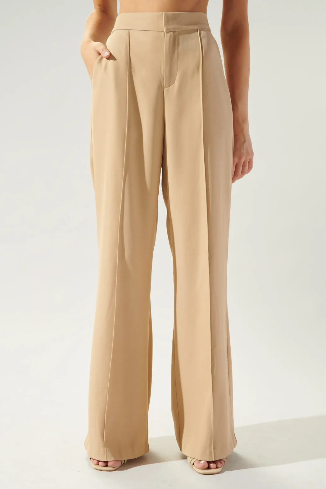 Take the Lead Pintuck Wide Leg Pants