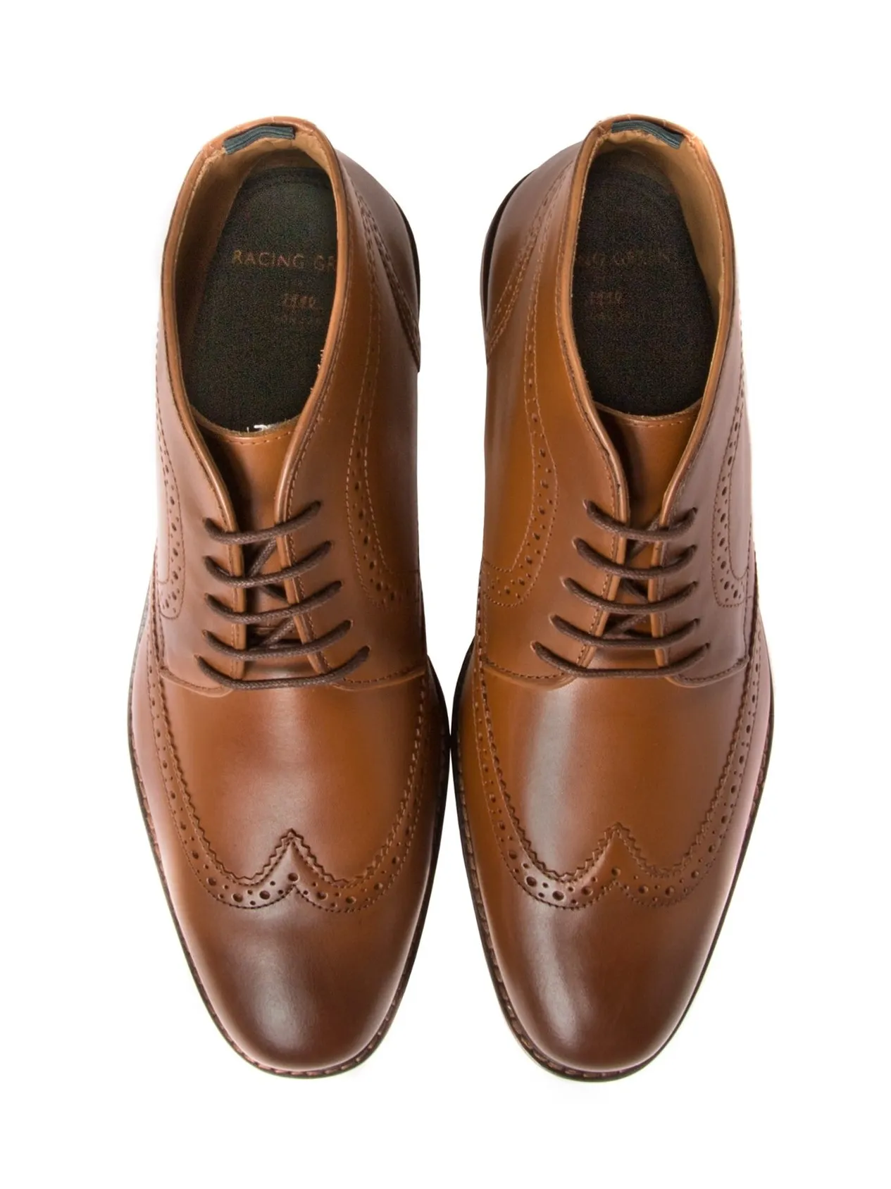 Tan Brogue Boot