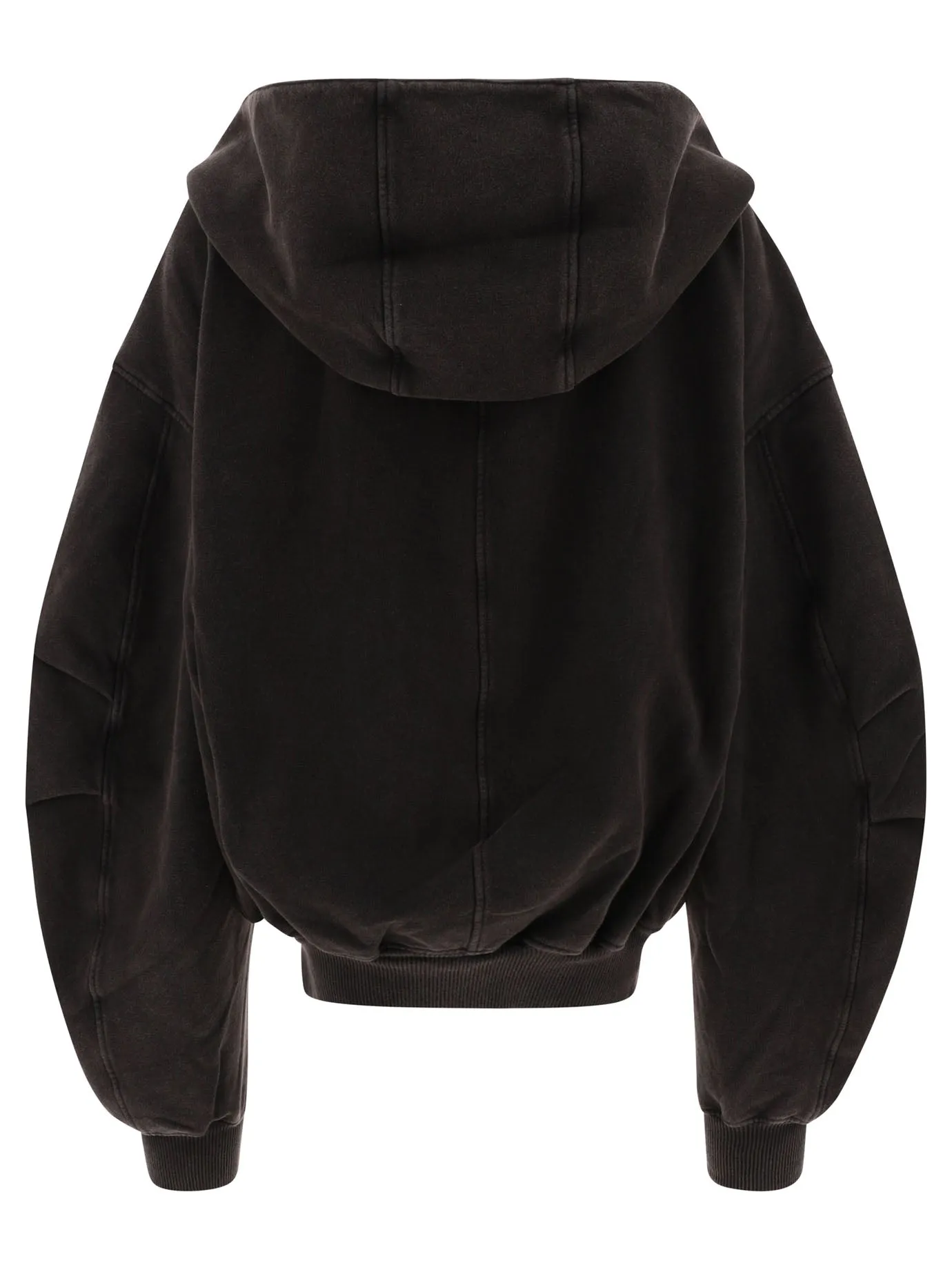 The Attico    The Attico Zippered Hoodie With Logo