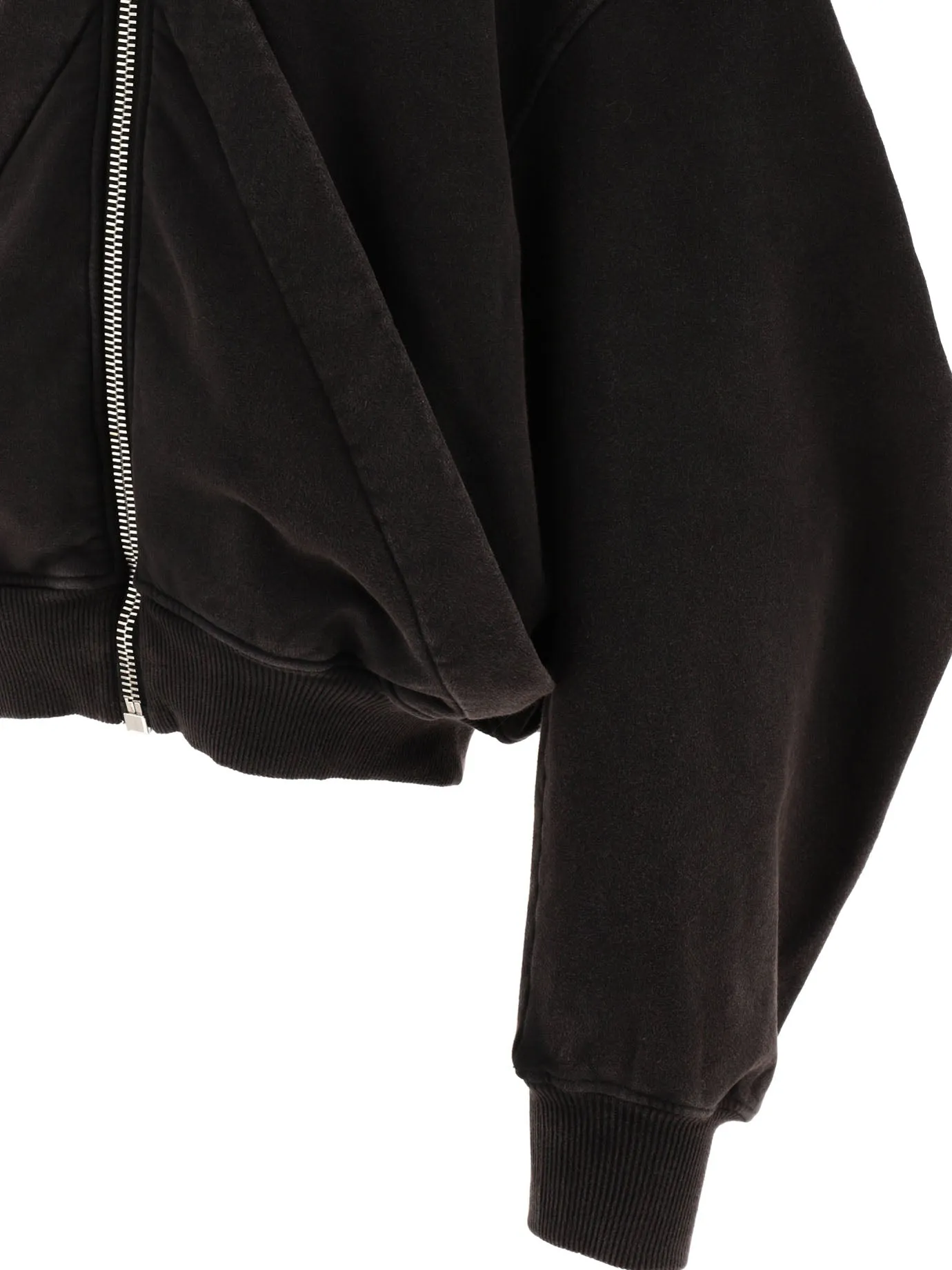 The Attico    The Attico Zippered Hoodie With Logo