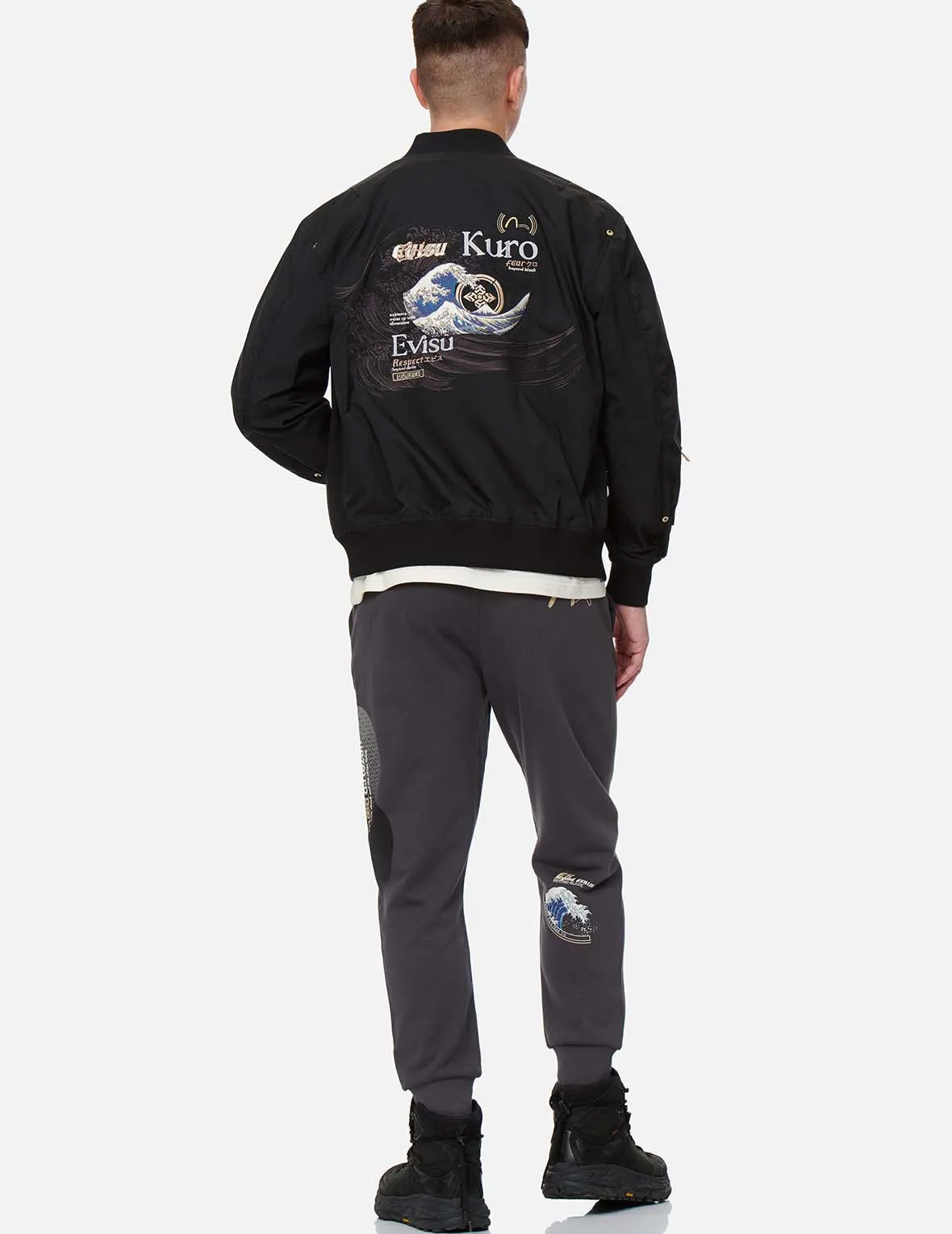 The Great Wave Embroidery Bomber Jacket